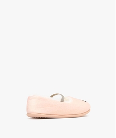 chaussons fille ballerines avec dessus en velours imprime panda et bride pailletee multicoloreF485001_4
