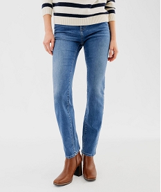 jean slim avec pattes a la ceinture femme gris pantalons jeans et leggingsF491701_1