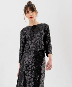 haut a sequins ouvert dans le dos femme noir blousesF492201_2