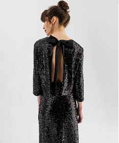 haut a sequins ouvert dans le dos femme noir blousesF492201_3