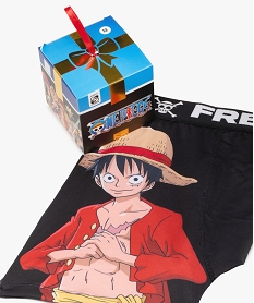 GEMO Boxer microfibre motif manga homme dans boite cadeau - Freegun X One Piece Noir