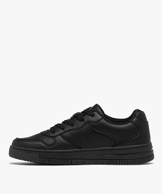 baskets femme unies a lacets style retro avec dessus perfore noir standardF494401_3