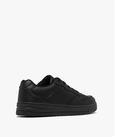 baskets femme unies a lacets style retro avec dessus perfore noir standardF494401_4