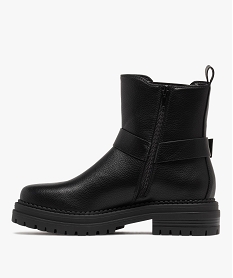 boots femme a bride fantaisie style chelsea semelle crantee noir standardF494501_3