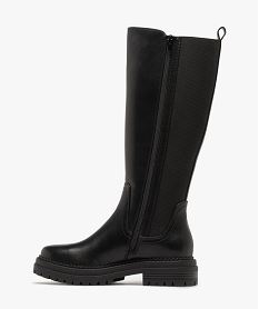bottes avec tige bi-matiere a semelle crantee femme noir standardF494701_3