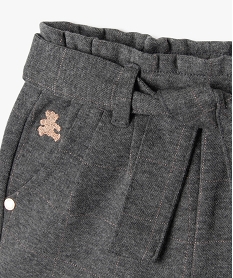 ensemble 2 pieces bebe fille t-shirt et short - lulucastagnette gris shortsF498501_3