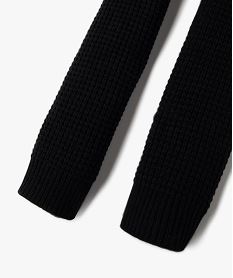 echarpe en maille fantaisie homme noir standard foulard echarpes et gantsF501801_2