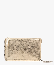 GEMO Sac de soirée avec finitions perles en métal femme dore