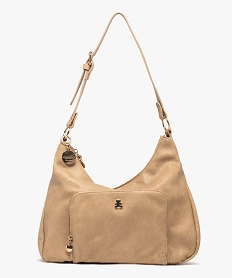 sac souple avec deux bandoulieres amovibles femme - lulucastagnette beigeF508501_1