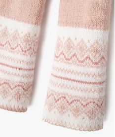 echarpe douce avec touches pailletees fille rose standard foulards echarpes et gantsF510201_2