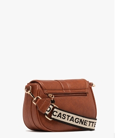 sac besace avec bandoulieres interchangeables femme - lulucastagnette orange sacs bandouliereF513101_2