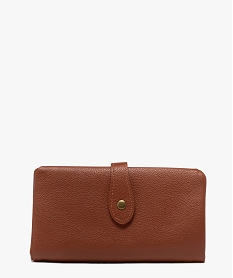 GEMO Portefeuille souple multi-poches femme Orange