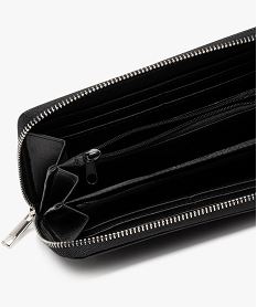 portefeuille rigide fermeture zippee femme noir standard porte-monnaie et portefeuillesF514001_3
