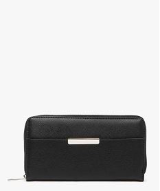 portefeuille rigide fermeture zippee femme noir standard porte-monnaie et portefeuillesF514001_4