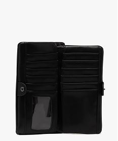 portefeuille souple multi-poches femme noir standard porte-monnaie et portefeuillesF514801_3