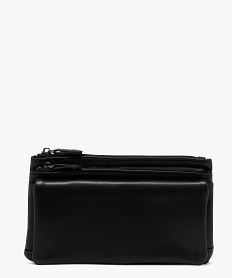 portefeuille souple multi-poches femme noir standard porte-monnaie et portefeuillesF514801_4