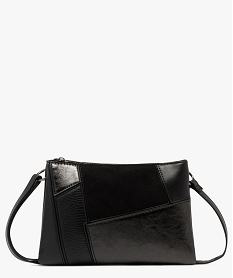 GEMO Sac pochette effet patchwork femme noir standard