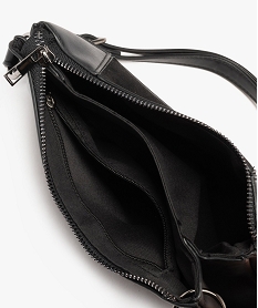 sac pochette effet patchwork femme noir standard sacs bandouliereF515701_3