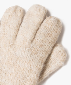 gants en maille pailletee fille beige standardF521901_2