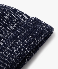 bonnet en maille chinee garcon bleu standard foulards echarpes et gantsF522301_2