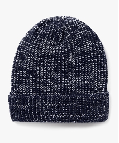 bonnet en maille chinee garcon bleu standard foulards echarpes et gantsF522301_3