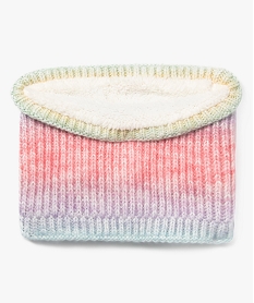echarpe snood multicolore avec touches pailletees fille rose foulards echarpes et gantsF522901_3