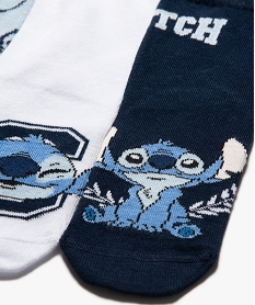 chaussettes a motifs lilo et stitch fille (lot de 3) - disney bleu standard chaussettesF523701_2