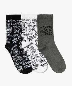 GEMO Chaussettes hautes garçon (x3) Orange