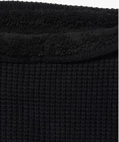 echarpe tour de cou avec doublure peluche homme noir standard foulard echarpes et gantsF526101_4