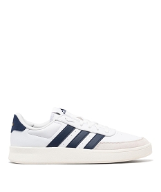 GEMO Baskets homme à semelle débordante avec bandes contrastantes Breaknet 2.0 - Adidas Blanc