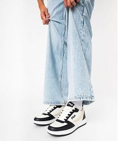 GEMO Baskets femme à lacets style vintage Rega - Fila beige standard