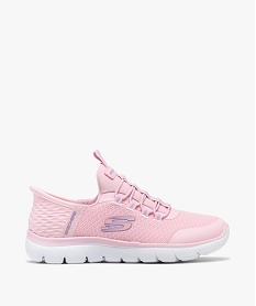 GEMO Baskets fille en mesh et à enfiler Slip ins Summits - Skechers rose vif