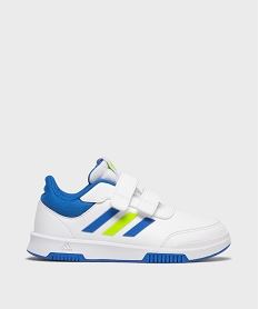 GEMO Baskets basses Tensaur fermeture scratch garçon - Adidas Blanc