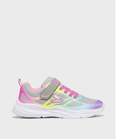 GEMO Baskets running en mesh fluo fille - Skechers gris standard