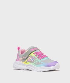 baskets running en mesh fluo fille - skechers gris standardF636301_2