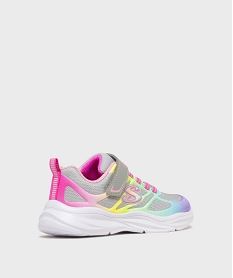 baskets running en mesh fluo fille - skechers gris standardF636301_4