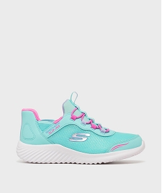 GEMO Baskets Slip-ins Summits en toile fille - Skechers Bleu