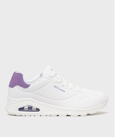 GEMO Baskets basses retro-running à bulle dair femme - Skechers Blanc