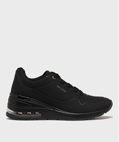 GEMO Baskets basses à talon compensé Elevated Air femme - Skechers noir vif