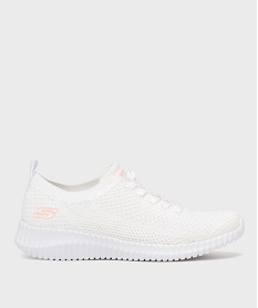 GEMO Baskets femme Social Muse - Skechers Blanc