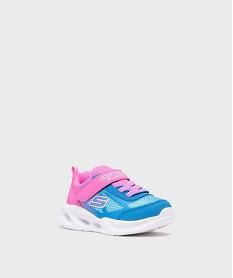 baskets basses souples en mesh a semelle lumineuse fille - skechers bleu vifF639101_2