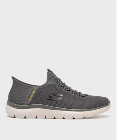GEMO Baskets Slip-ins Summits en toile homme - Skechers gris standard