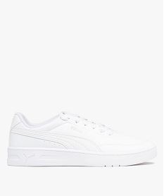 GEMO Baskets basses unies à lacets homme - Puma blanc standard