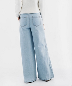 jean flare en denim delave a taille haute femme bleu taille hauteF646401_3
