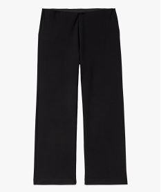 pantalon large en maille souple et extensible femme noir pantalons largesF654801_4
