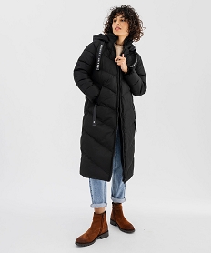manteau matelasse a capuche femme - saint sinner noir manteauxF656301_1