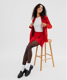 GEMO Jupe short fendue sur l’avant femme rouge standard