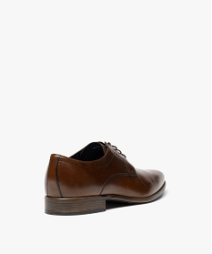 derby dessus cuir a bout carre homme - taneo orangeG377001_4