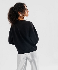 sweat avec studs sur le buste femme noir sweatsG377701_3
