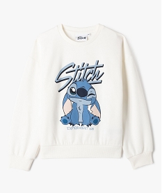 GEMO Sweat imprimé Stitch fille - Disney blanc chine